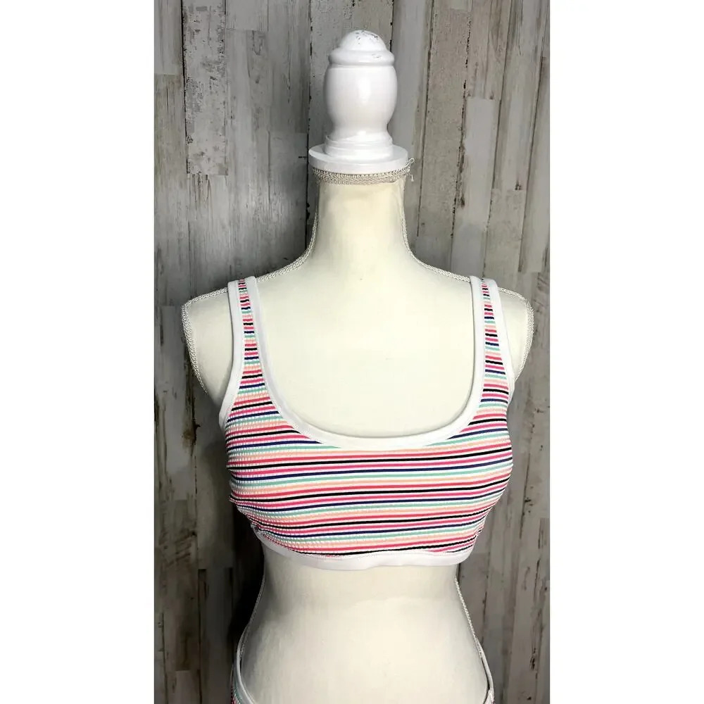 Hula Honey Women's‎ Striped Bikini Set Multicolor Size Large - Picture 4 of 6